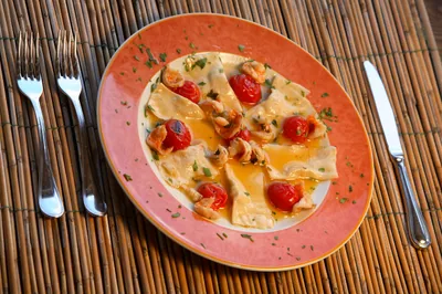 A pasta dish from the restaurant at L’Angolo di Beppe